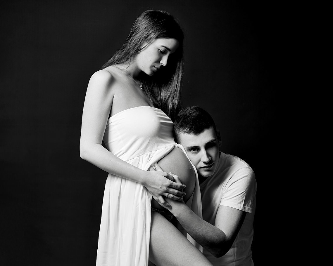 Fotografía de reportaje de embarazada en Logroño